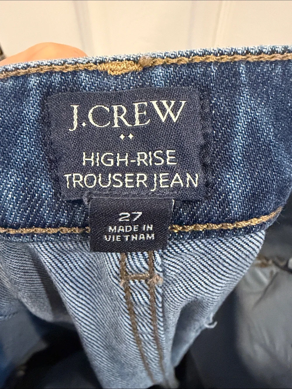 J. Crew Relaxed Wide-Leg Jeans in Deep Blue